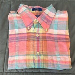 Pendleton Casual Button Down Shirt Plaid Size Large